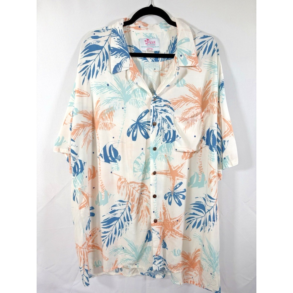 Hawaiiangover shirt size 3XL short sleeve button up tropical hawaiian
